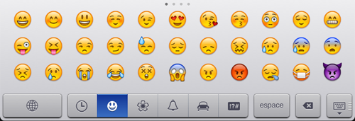 comment mettre les emoticones sur iphone