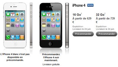 Les tarifs de l'iPhone 4 en version nue devaient Ãªtre identiques chez ...
