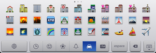 Icones Emoji sur iPhone et iPad