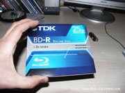 Photo d'un BD-R TDK de 25Go.