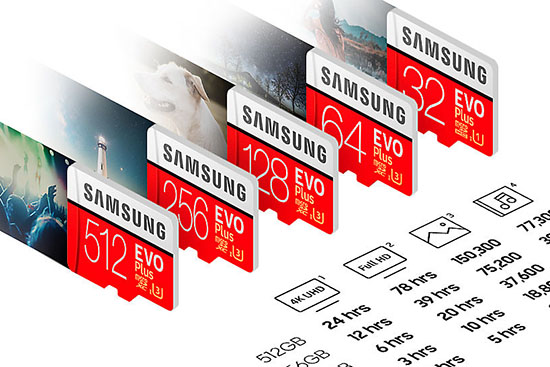 Carte Micro Sd Evo Plus 256 Go