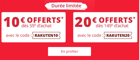 🔥 Bon plan : 10 euros de réduction à partir de 50 euros d'achat