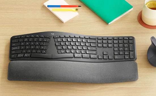 Logitech dévoile le ERGO K860 : un clavier ergonomique sans fil