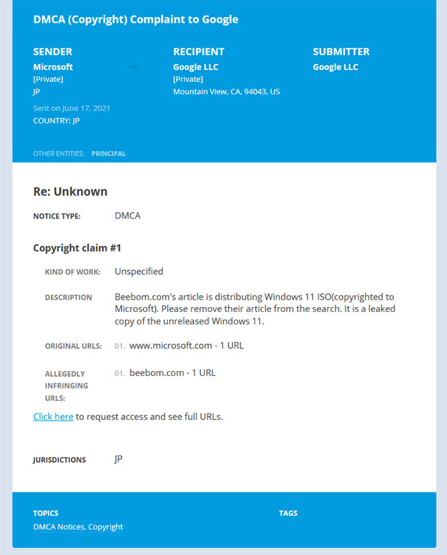  Microsoft n'a pas aimé le leak de Windows 11 ...