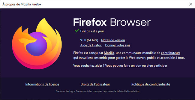 Mozilla publie la version 91.0 de Firefox, quoi de neuf ? | Bhmag  Mozilla publie la version 91.0 de Firefox, quoi de neuf ?