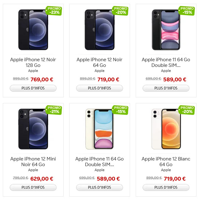 Bon Plan : l'iPhone 12 de 128 Go dégringole à 739€ | Bhmag Bon Plan : l'iPhone 12 de 128 Go dégringole à 739€