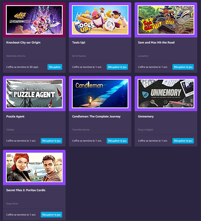 7 jeux gratuits sur Amazon Prime Gaming | Bhmag 7 jeux gratuits sur Amazon Prime Gaming