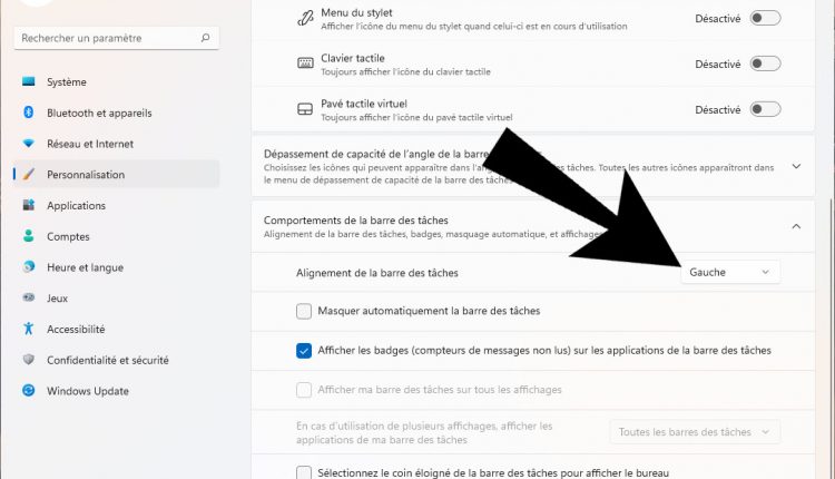Astuce Windows 11 : Comment mettre menu Démarrer à gauche ? | Bhmag  Astuce Windows 11 : Comment mettre menu Démarrer à gauche ?