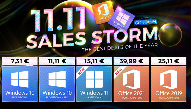 Le plein de promos chez Godeal : Windows 10 dispo dès 5,55€