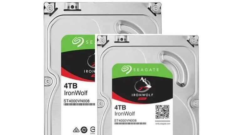 Seagate pack de 2 disques durs nas hdd iron wolf 4to 3,5 - st4000vn008  SEAGATE