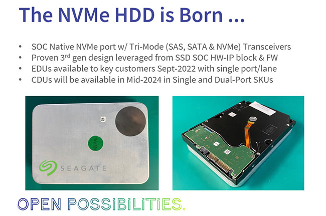  Un prototype de disque dur NVMe signé Seagate