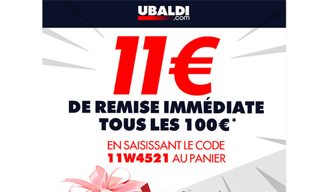  Bon Plan : 11€ tous les 100€ d'achats chez Ulbadi