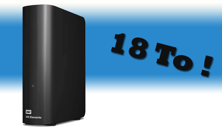 Bon Plan : 309€ le disque dur WD externe de 18 To