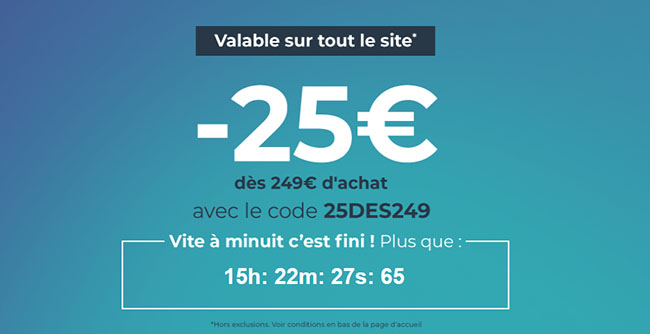 Bon Plan : CDiscount offre aujourd'hui 25€ de remise | Bhmag Bon Plan : CDiscount offre aujourd'hui 25€ de remise