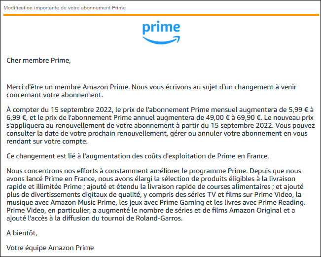  Amazon augmente le prix de l'abonnement Prime, ça fait mal !