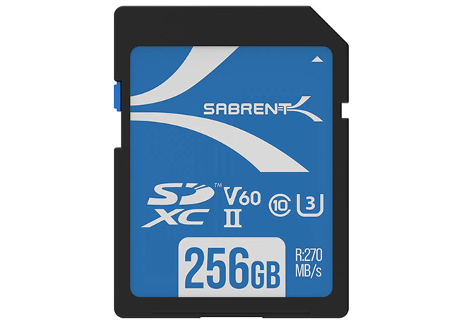 Une nouvelle carte mémoire SD chez Sabrent : la Rocket V60