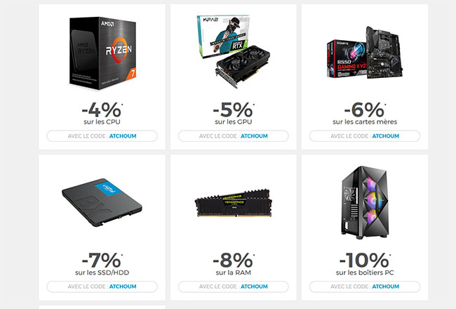  Bon Plan : les composants sont en promo chez LDLC