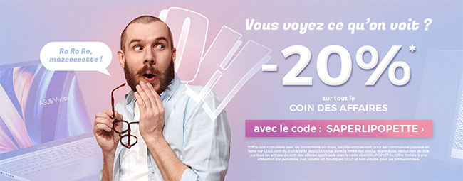  Bon Plan : LDLC offre 20% de remise sur le coin des affaires