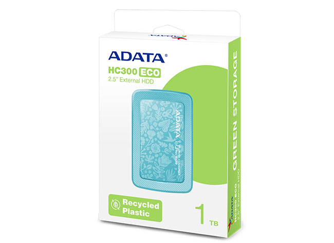  ADATA dévoile un disque dur et une clé usb "écolo"