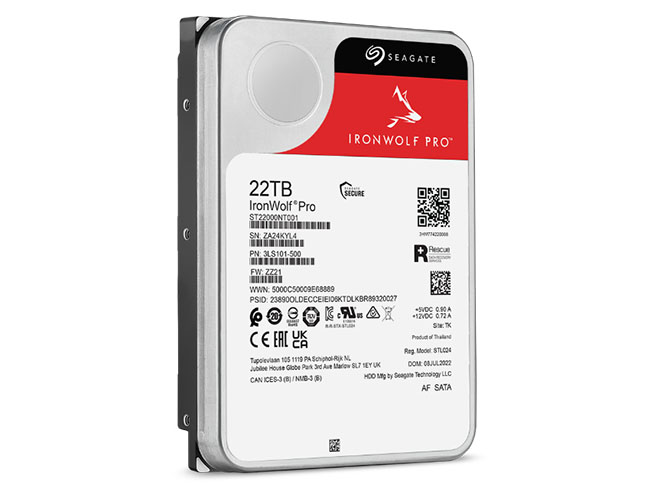  Seagate officialise le disque dur IronWolf Pro de 22 To