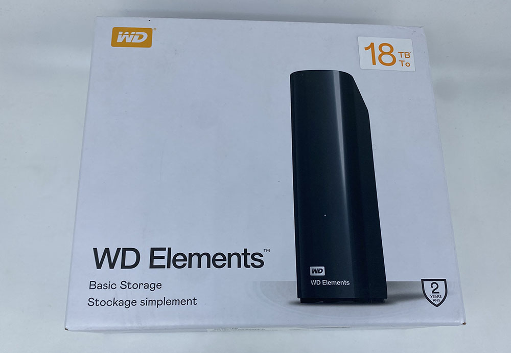 Western Digital ELEMENTS disque dur externe 18 To Noir sur