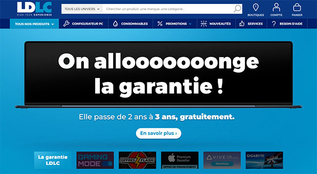 La garantie est maintenant de trois ans chez LDLC | Bhmag Garantie LDLC