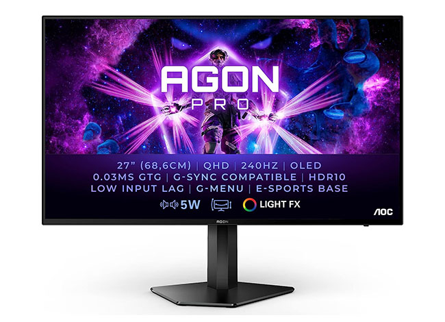 AGON by AOC AG276QZD : un écran 27" gaming OLED à 240 Hz | Bhmag AGON Pro AG276QZD