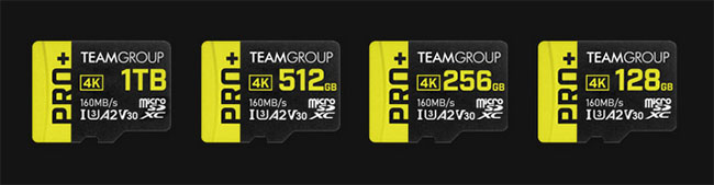  Team Group Pro+ : des cartes micro SDXC parées pour la 4K