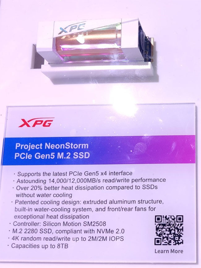  ADATA sort la grosse bertha pour refroidir son SSD PCIe 5.0