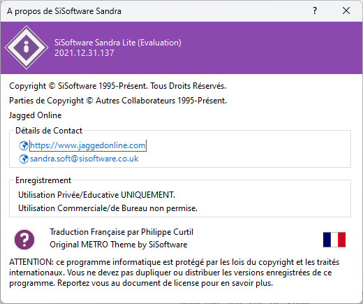 Télécharger SiSoftware Sandra 2021 version 2021.12.31.137 | Bhmag Sandra 2021