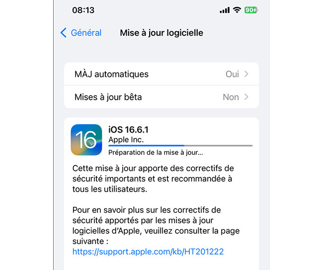 iOS 16.6.1 et iPadOS 16.6.1 sont dispo pour iPhone et iPad | Bhmag iOS 16.6.1