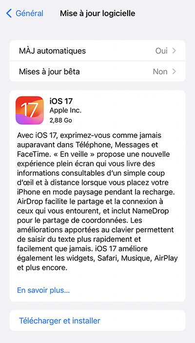iOS 17 : voilà la liste complète des nouveautés | Bhmag iOS 17