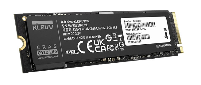 KLEVV lance un SSD M.2. d'entrée de gamme : CRAS C910 Lite | Bhmag KLEVV CRAS C910 Lite