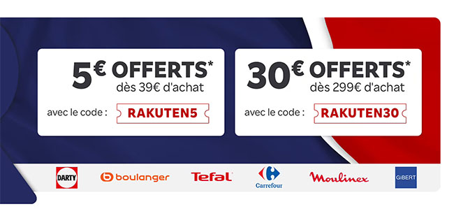 French Days : Rakuten vous offre 5€ ou 30€ de réduction | Bhmag French Days : Rakuten vous offre 5€ ou 30€ de réduction
