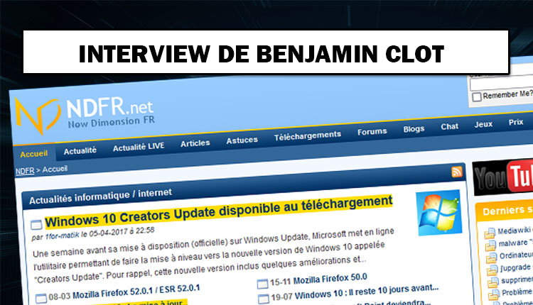 Interview de Benjamin Clot - NewDimensionFR - NDFR.net