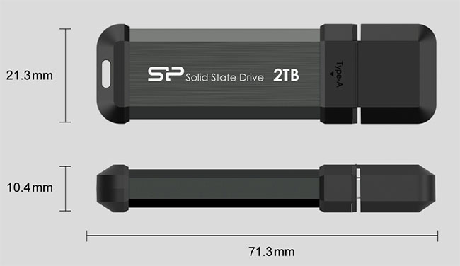 Silicon Power dévoile un SSD portable très compact : le MS70 | Bhmag Silicon Power dévoile un SSD portable très compact : le MS70