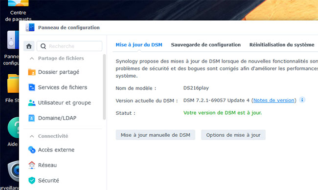 DSM 7.2.1 Update 4 est dispo pour les NAS Synology | Bhmag  DSM 7.2.1 Update 4 est dispo pour les NAS Synology