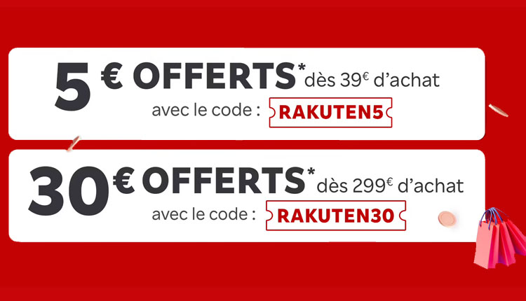 Bon Plan : 5€ ou 30€ de remise sur le site Rakuten | Bhmag Bon Plan : 5€ ou 30€ de remise sur le site Rakuten