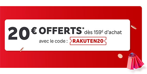 Bon Plan : ce code promo offre 20€ de réduction sur Rakuten | Bhmag  Bon Plan : ce code promo offre 20€ de réduction sur Rakuten