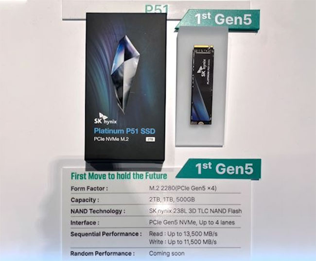 Un premier SSD PCIe 5.0 chez SK Hynix : le Platinum P51 | Bhmag Un premier SSD PCIe 5.0 chez SK Hynix : le Platinum P51