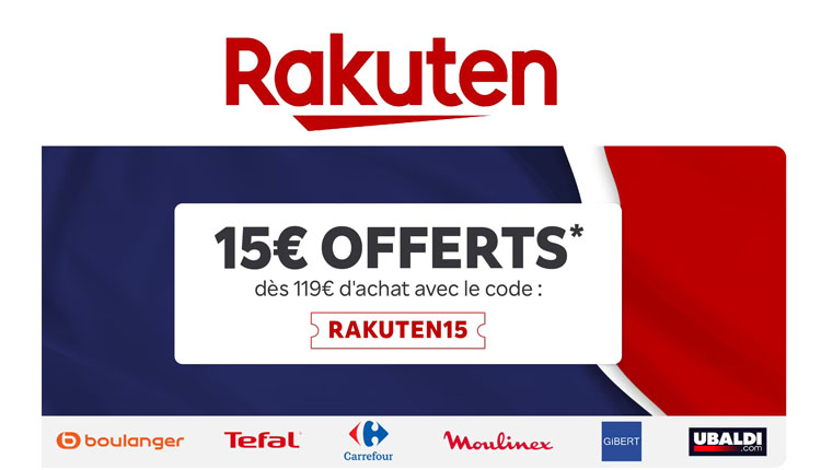 French Days : 15€ de remise sur Rakuten