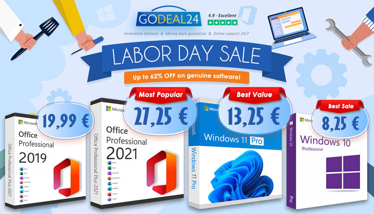 Les licences à vie de Microsoft Office 2021 et Windows 11 dispo à partir de 11€ chez Godeal24