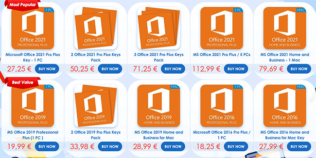  Les licences à vie de MS Office 2021 et Windows 11 dès 11€