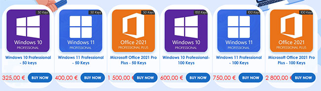  Les licences à vie de MS Office 2021 et Windows 11 dès 11€