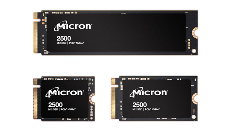 Micron 2500 : le premier SSD M.2. en NAND Flash QLC 232 couches du constructeur