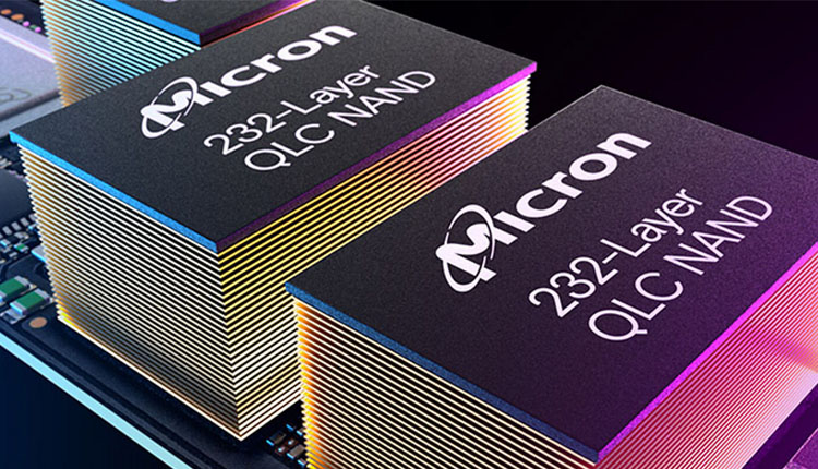 Micron produit en masse de la NAND Flash QLC 232 couches