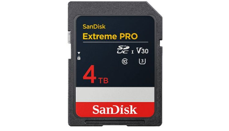 Une carte mémoire SDUC SanDisk de 4 To arrivera l’année prochaine