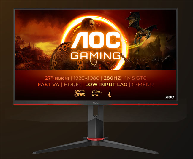 AOC 27G2ZN3 : écran gaming 27" Full HD qui grimpe à 280 Hz | Bhmag AOC 27G2ZN3 : écran gaming 27" Full HD qui grimpe à 280 Hz
