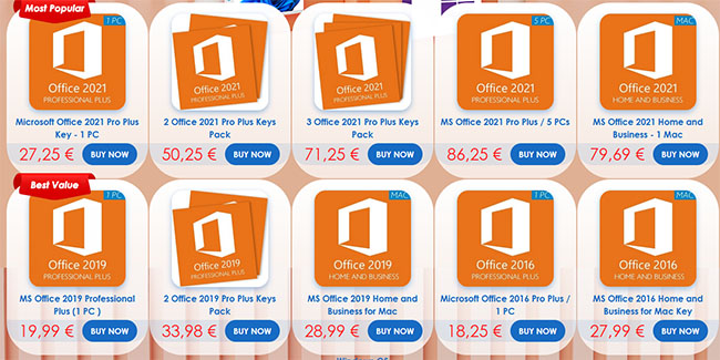 MS Office 2021 à 17€ et Windows 11 à 10€ sur Godeal24 | Bhmag MS Office 2021 à 17€ et Windows 11 à 10€ sur Godeal24