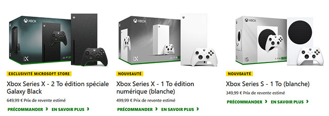  Trois nouvelles déclinaisons des Xbox Series sont annoncées